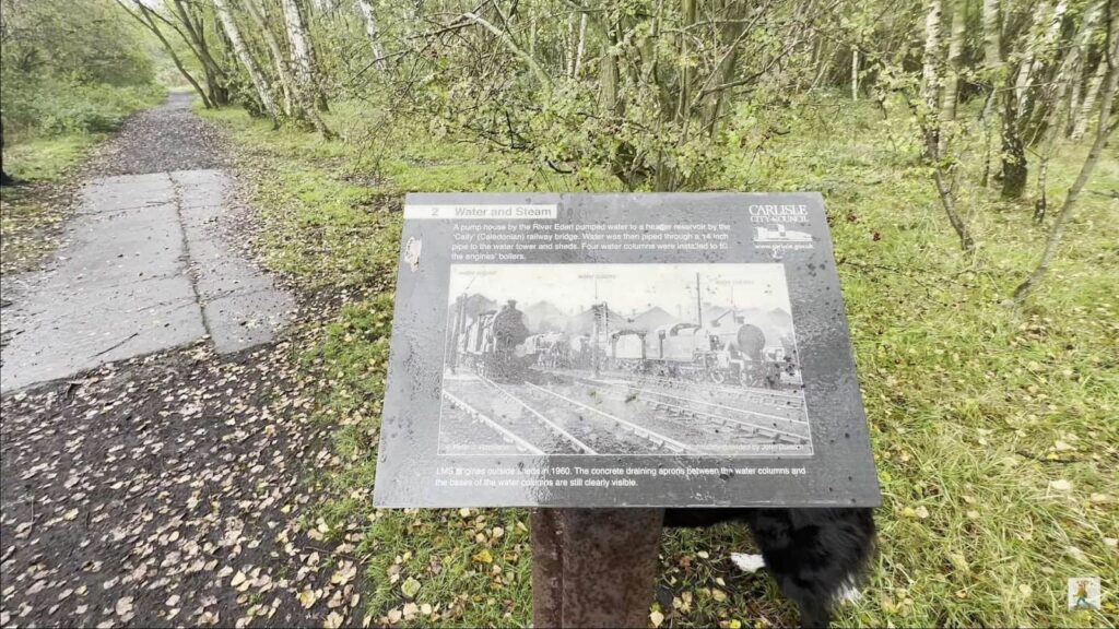 Plaque with information about Kingmoor nature reserve